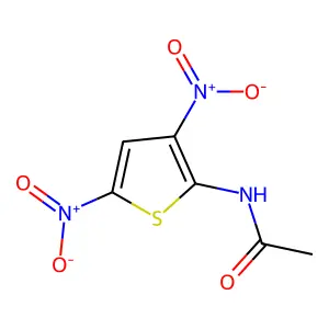 N-(3,5-dinitrothiophen-2-yl)acetamide structure