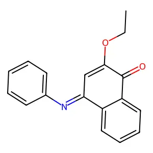 2-Ethoxy-4-phenyliminonaphthalen-1-one structure