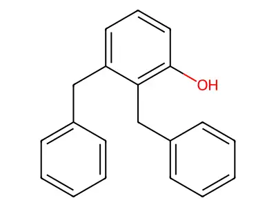 Bis(phenylmethyl)phenol structure