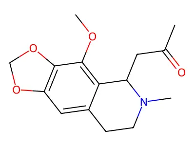 Anhydrocotarnine-acetone structure