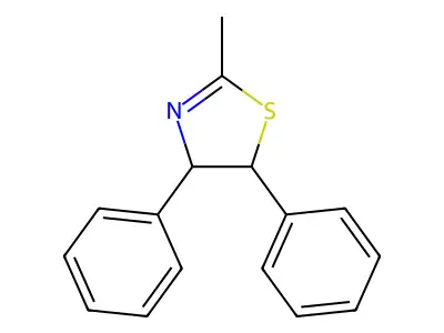 2-Methyl-4,5-diphenyl-4,5-dihydro-1,3-thiazole structure