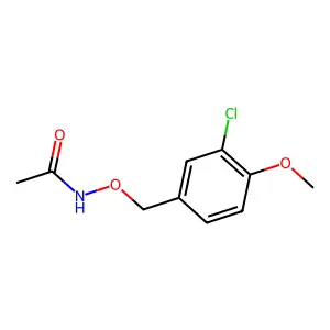 N-((3-氯-4-甲氧基苯基)甲氧基)乙酰胺 structure