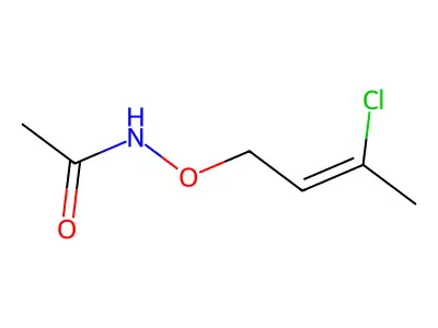 N-(3-氯丁-2-烯氧基)乙酰胺 structure