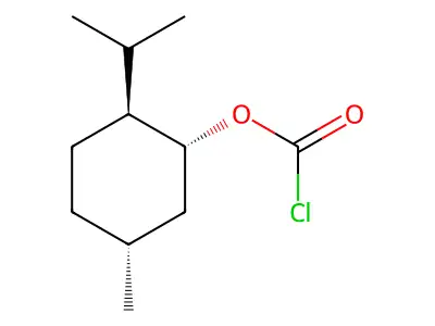 Carbonochloridic acid, 5-methyl-2-(1-methylethyl)cyclohexyl ester, (1S,2R,5S)- structure