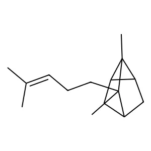 檀香烯 structure