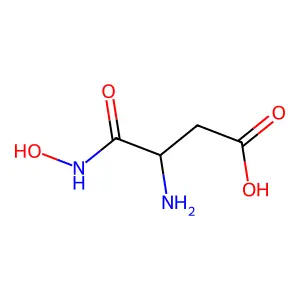 (3S)-3-氨基-4-(羟基氨基)-4-氧代丁酸 structure