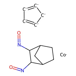 Cobalt;cyclopenta-1,3-diene;2,3-dinitrosobicyclo[2.2.1]heptane structure