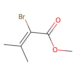 Methyl 2-bromo-3-methylbut-2-enoate structure