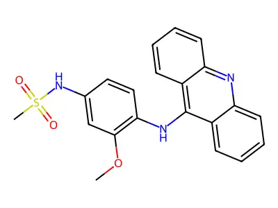胺苯吖啶 structure