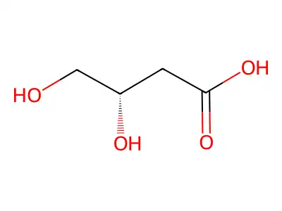 3,4-二羟基丁酸 structure