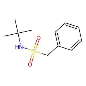 N-tert-butyl-1-phenylmethanesulfonamide structure