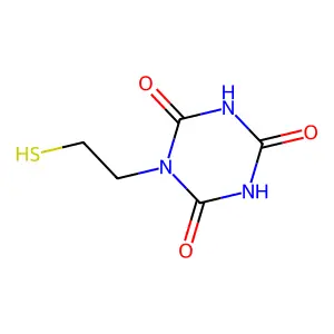 1-(2-Sulfanylethyl)-1,3,5-triazinane-2,4,6-trione structure