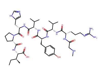 Angiotensin II, sar(1)-val(5)-ile(8)- structure