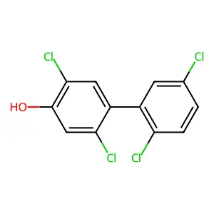(1,1'-Biphenyl)-4-ol, 2,2',5,5'-tetrachloro- structure