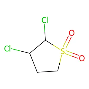 Thiophene, 2,3-dichlorotetrahydro-, 1,1-dioxide structure