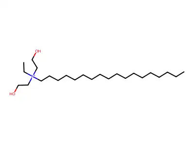 Ethyl-bis(2-hydroxyethyl)-octadecylazanium structure