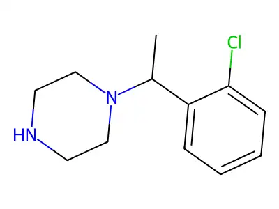 1-[1-(2-Chlorophenyl)ethyl]piperazine structure