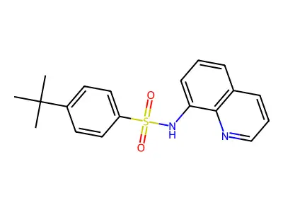 4-tert-butyl-N-(quinolin-8-yl)benzene-1-sulfonamide structure