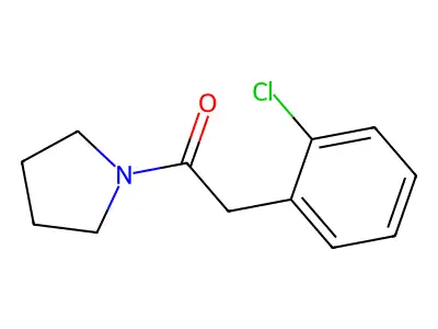 1-(2-Chlorophenyl)-2-(1-pyrrolidinyl)-1-ethanone structure