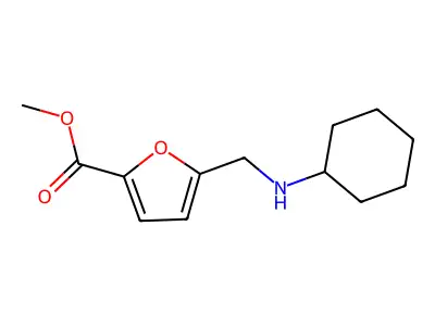 Methyl 5-[(cyclohexylamino)methyl]furan-2-carboxylate structure