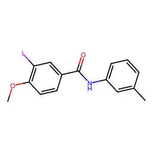 3-iodo-4-methoxy-N-(3-methylphenyl)benzamide structure