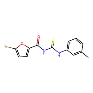 5-bromo-N-[(3-methylphenyl)carbamothioyl]furan-2-carboxamide structure