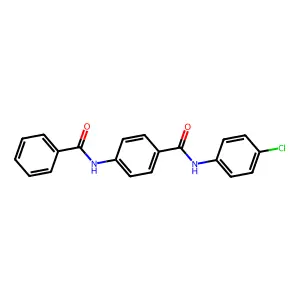 4-benzamido-N-(4-chlorophenyl)benzamide structure