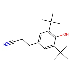 3-(3,5-Di-tert-butyl-4-hydroxyphenyl)propanenitrile structure