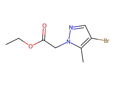 ethyl 2-(4-bromo-5-methyl-1H-pyrazol-1-yl)acetate structure