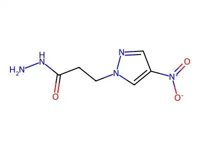 3-(4-nitro-1H-pyrazol-1-yl)propanehydrazide structure