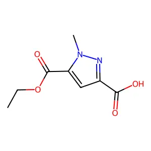 5-Ethyl 1-methyl-1H-pyrazole-3,5-dicarboxylate structure