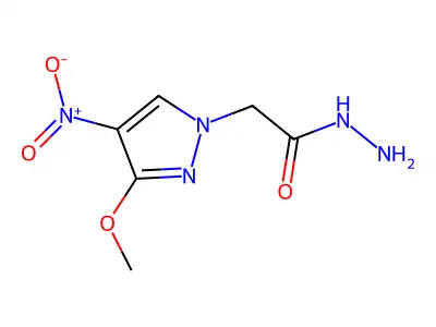 2-(3-methoxy-4-nitro-1H-pyrazol-1-yl)acetohydrazide structure