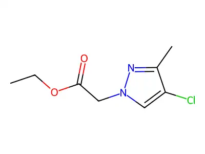 Ethyl 4-chloro-3-methyl-1H-pyrazole-1-acetate structure