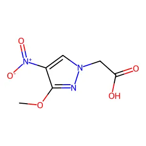 1H-Pyrazole-1-acetic acid, 3-methoxy-4-nitro- structure