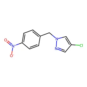 4-chloro-1-(4-nitrobenzyl)-1H-pyrazole structure