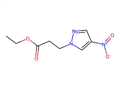 Ethyl 3-(4-nitropyrazol-1-yl)propanoate structure