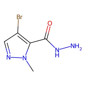 4-bromo-1-methyl-1H-pyrazole-5-carbohydrazide structure