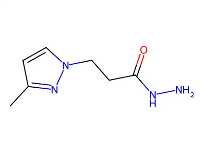 3-(3-methyl-1H-pyrazol-1-yl)propanehydrazide structure