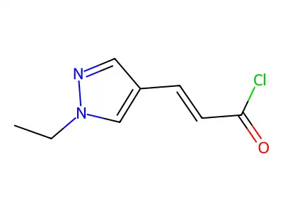 3-(1-ethylpyrazol-4-yl)prop-2-enoyl Chloride structure