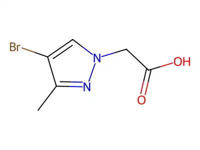 1H-Pyrazole-1-acetic acid, 4-bromo-3-methyl- structure