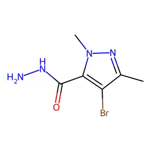 4-溴-1,3-二甲基-1H-吡唑-5-甲酰肼 structure