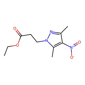 ethyl 3-(3,5-dimethyl-4-nitro-1H-pyrazol-1-yl)propanoate structure