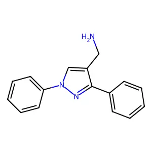 (1,3-diphenyl-1H-pyrazol-4-yl)methylamine structure