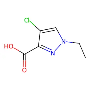 4-Chloro-1-ethyl-1H-pyrazole-3-carboxylic acid structure