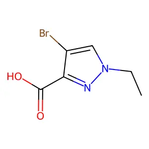 4-bromo-1-ethyl-1H-pyrazole-3-carboxylic acid structure