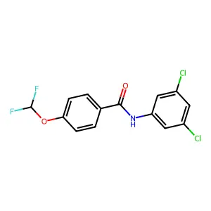 N-(3,5-dichlorophenyl)-4-(difluoromethoxy)benzamide structure