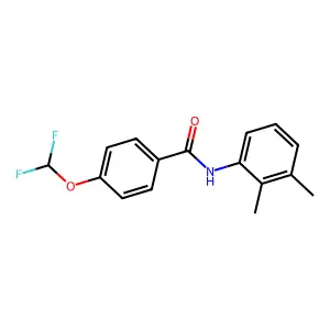 4-(difluoromethoxy)-N-(2,3-dimethylphenyl)benzamide structure