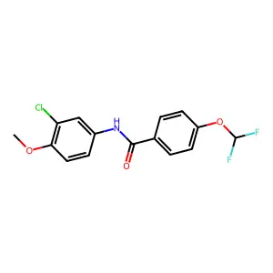 N-(3-chloro-4-methoxyphenyl)-4-(difluoromethoxy)benzamide structure