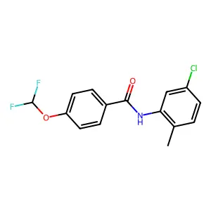 N-(5-chloro-2-methylphenyl)-4-(difluoromethoxy)benzamide structure
