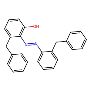 Phenol, 3-(phenylmethyl)-2-[[2-(phenylmethyl)phenyl]azo]- structure